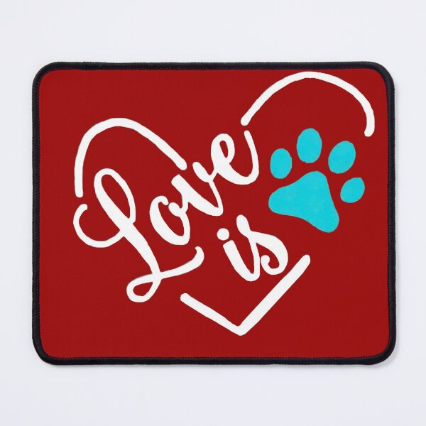 Item preview, Love Is My Pet RED2 designed and sold by Rowena Jones.