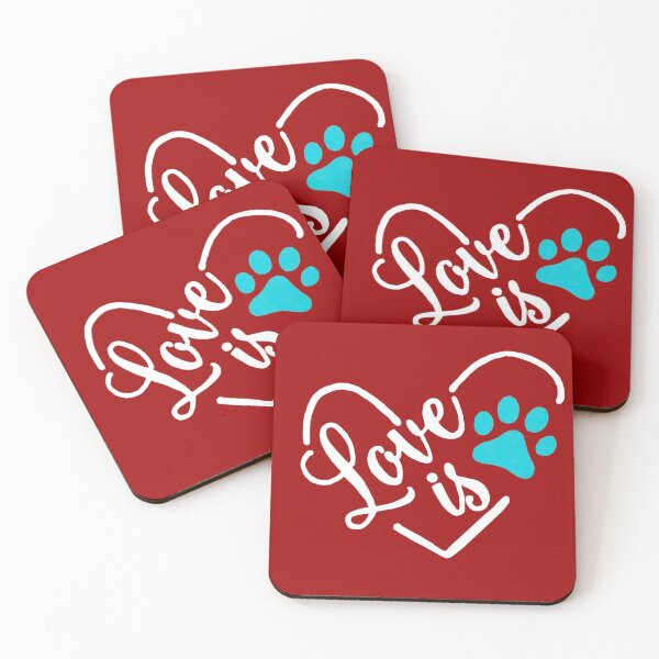 Item preview, Love Is My Pet   RED2 designed and sold by Rowena Jones.