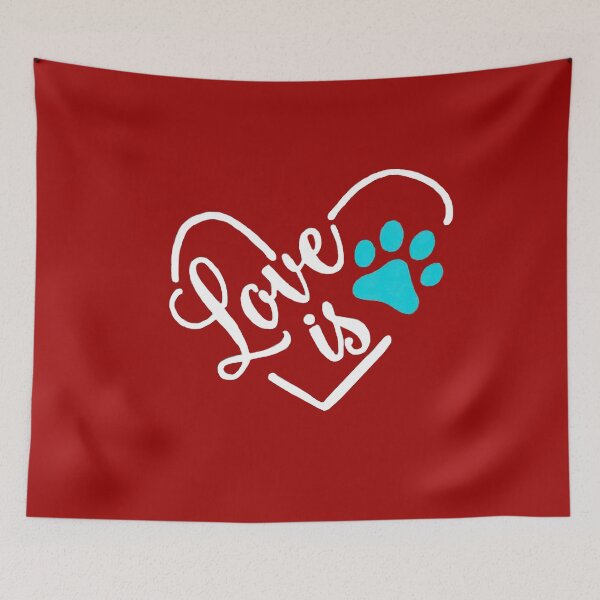 Item preview, Love Is My Pet   RED2 designed and sold by Rowena Jones.