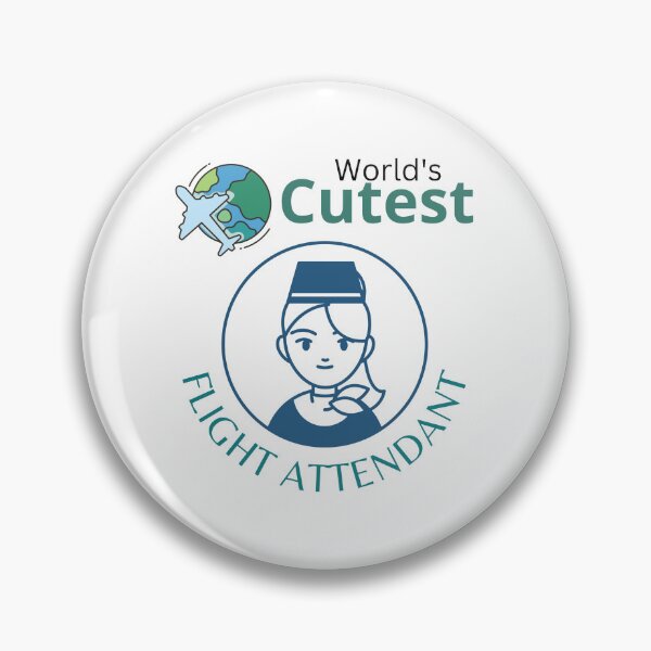 Item preview, World's Cutest Flight Attendant designed and sold by Quirky Dez.