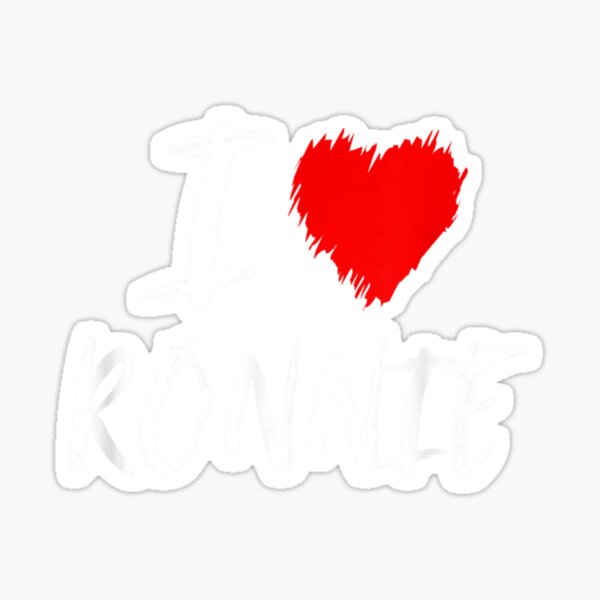 Item preview, I Love Ronnie Husband Son Dad Grandson Boyfriend Red Heart      designed and sold by evanstimothy.