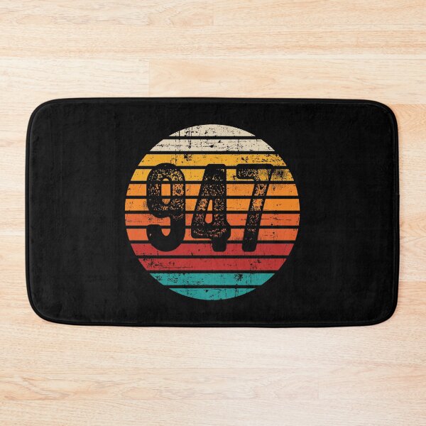 Item preview, Distressed Vintage Sunset 947 Area Code designed and sold by Gold Wings Tees.