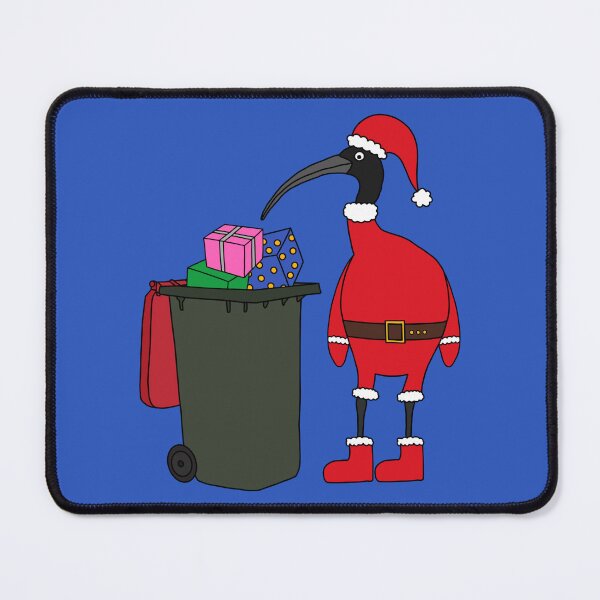 Item preview, Bin Chicken Santa on Blue designed and sold by Digitaldingo.
