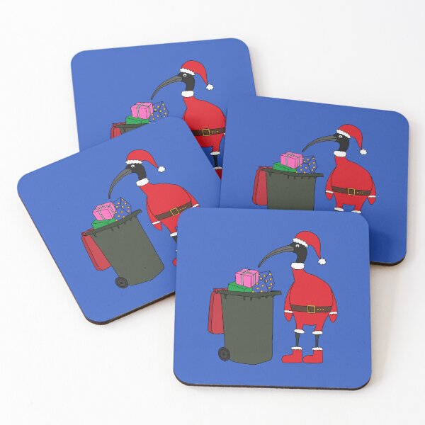 Item preview, Bin Chicken Santa on Blue designed and sold by Digitaldingo.