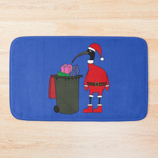 Item preview, Bin Chicken Santa on Blue designed and sold by Digitaldingo.