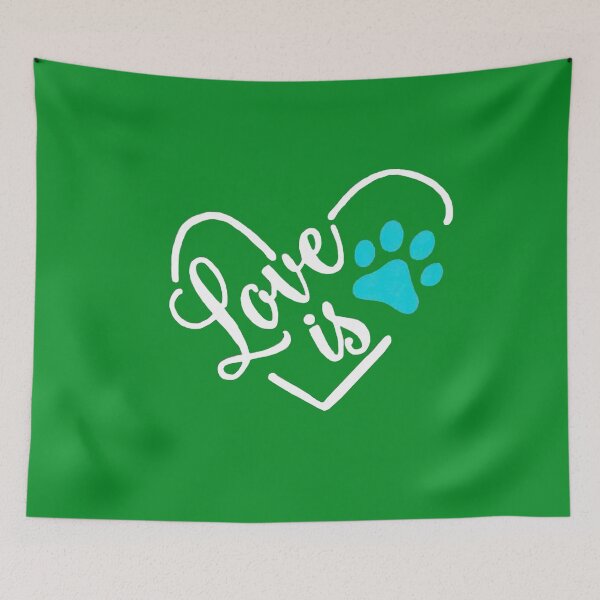 Item preview, Copy of Love Is My Pet  Green designed and sold by Rowena Jones.