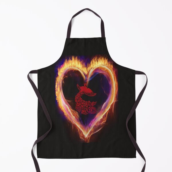 Item preview, RED PHOENIX IN A HEART OF FIRE designed and sold by sailorsam1805.