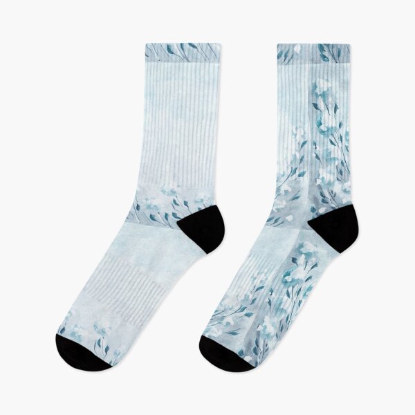 Item preview, Softness blue floral landscape designed and sold by IrinaIkar.