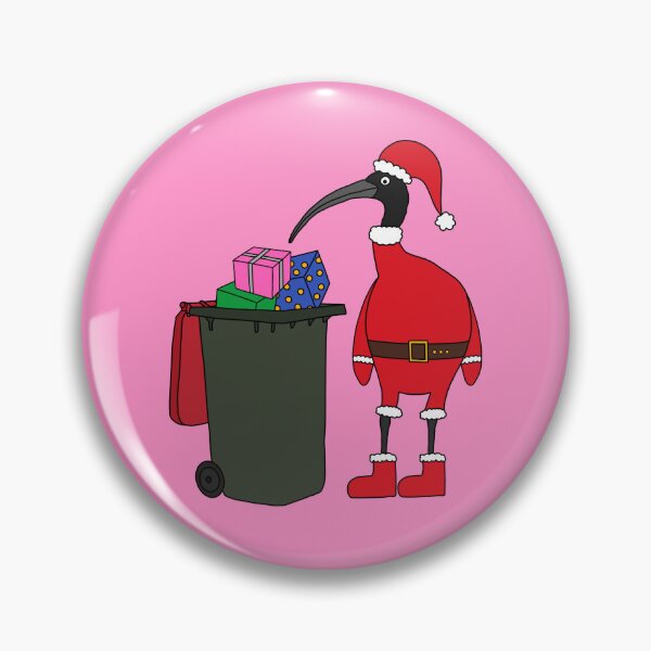 Item preview, Bin Chicken Santa on Pink designed and sold by Digitaldingo.