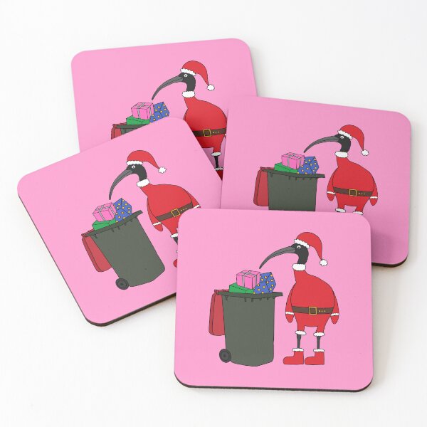 Item preview, Bin Chicken Santa on Pink designed and sold by Digitaldingo.