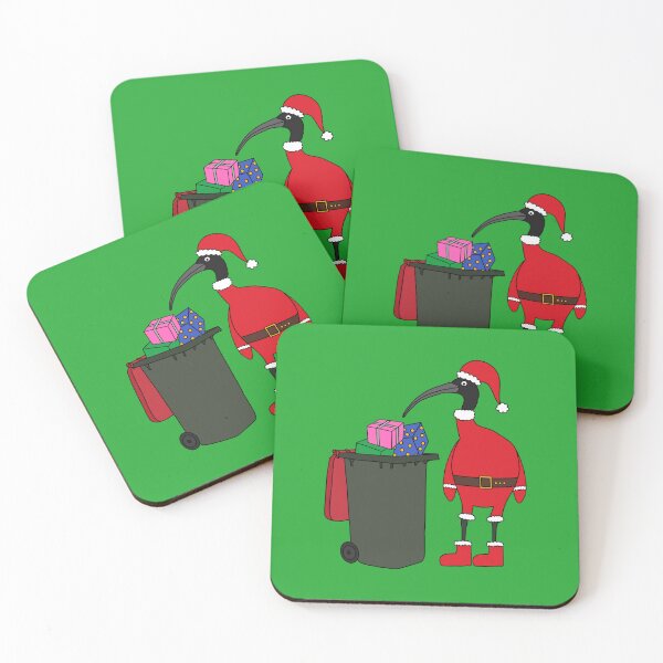 Item preview, Bin Chicken Santa on Green designed and sold by Digitaldingo.