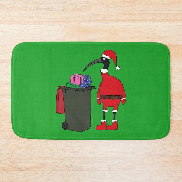 Item preview, Bin Chicken Santa on Green designed and sold by Digitaldingo.