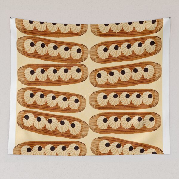 Item preview, Eclair pile art- Sweet tooth Christmas art designed and sold by Noodle Nerd.