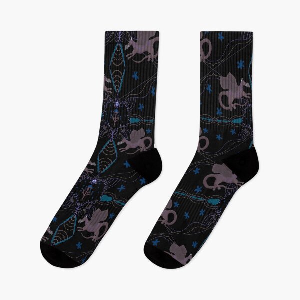 Artikelvorschau, Tanz der Drachen (lila und blaugrün) entworfen und verkauft von AmberAzbell.