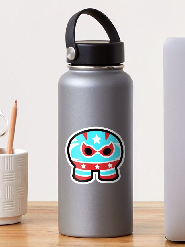 Thumbnail 1 of 3, Sticker, Luchador Gim designed and sold by Gimkit.