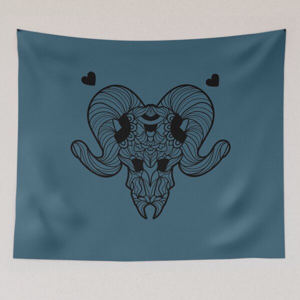 Item preview, Ram Skull Mandala designed and sold by NashKulass.