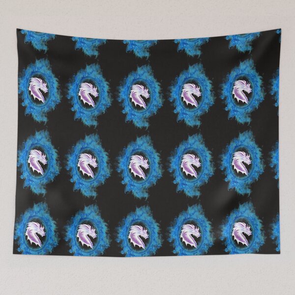 Item preview, NEON DRAGON IN A FIRE CIRCLE designed and sold by sailorsam1805.