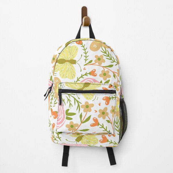 Item preview, Pink And Yellow Floral Pattern With Butterflies designed and sold by XbaeX.