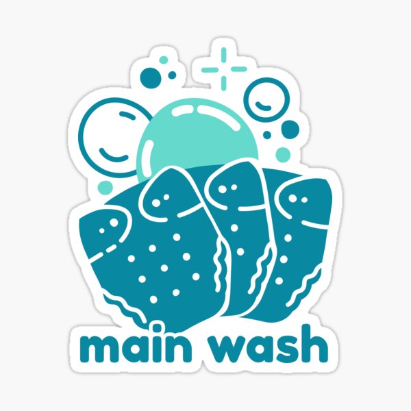 Main wash cloth nappy Sticker