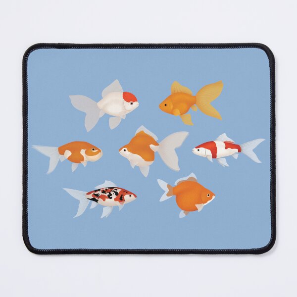 Item preview, Types Of Goldfish (Blue Background) designed and sold by Charloote.