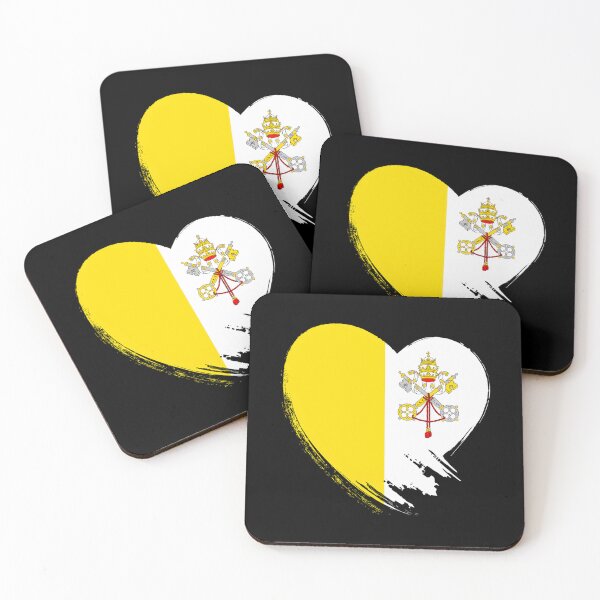 Item preview, Vatican City Heart Love Flag Classic  designed and sold by vodjapoodya.