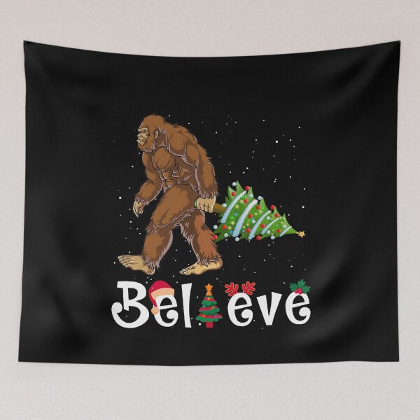 Item preview, Big Foot Believe Navidad designed and sold by mkzmerch.