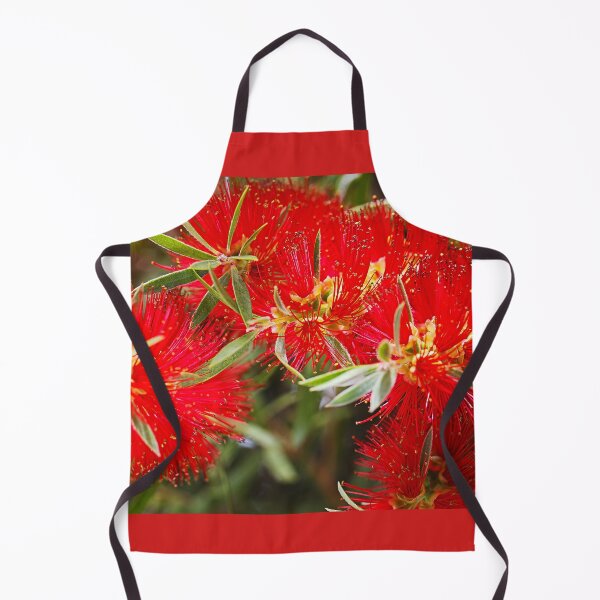 Item preview, Bottlebrush Flowers Bright Red  designed and sold by Joy Watson - Natural Light Photography .