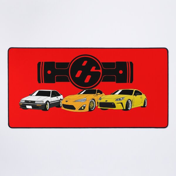 JDM Car Desk Mats on Top of Desks Pad Japanese Large Mouse Pads Gaming Cool  Ae86 Mousepad for Desktop Office Supplies Accessories 23.6 x11.8 Inch