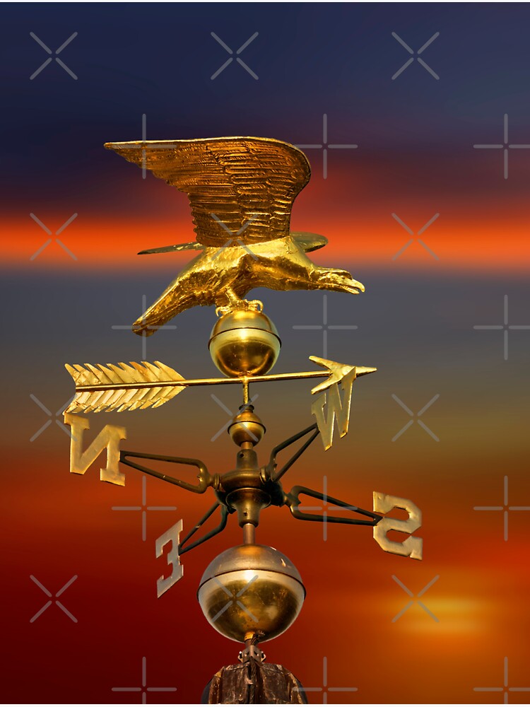 "Weathervane. 1820 Plymouth County Courthouse, MA." Sticker for Sale by