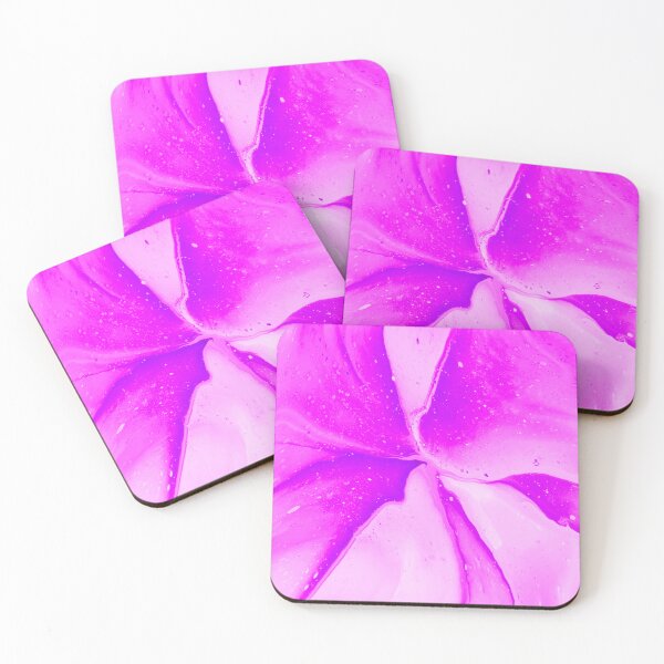 Item preview, "Aqua Burst" Fluoro Pink Wash - Painting: Rippling Waves Water Beach  designed and sold by daniellawrieart.