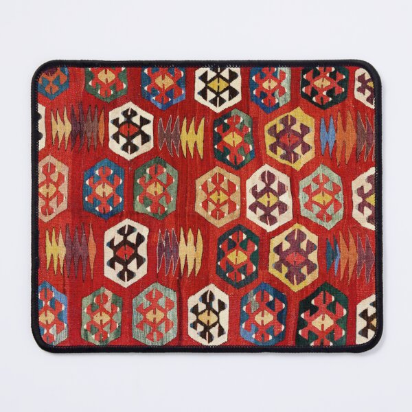 Item preview, Mut Antique Turkish Mersin Kilim Print designed and sold by Vicky Brago-Mitchell®.