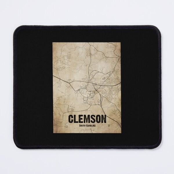 Item preview, Vintage Clemson South Carolina Map  Vintage Map Of Clemson South Carolina  Clemson Map Classic T-S designed and sold by vodjapoodya.