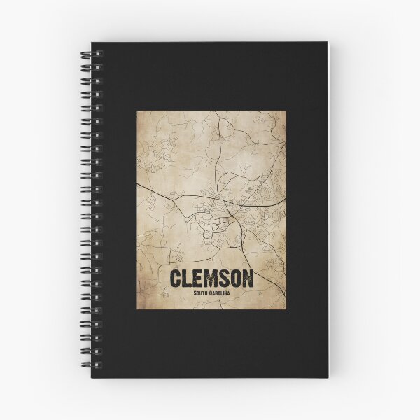 Item preview, Vintage Clemson Carolina del Sur Mapa Vintage Mapa de Clemson Carolina del Sur Clemson Mapa Clásico T-S designed and sold by vodjapoodya.