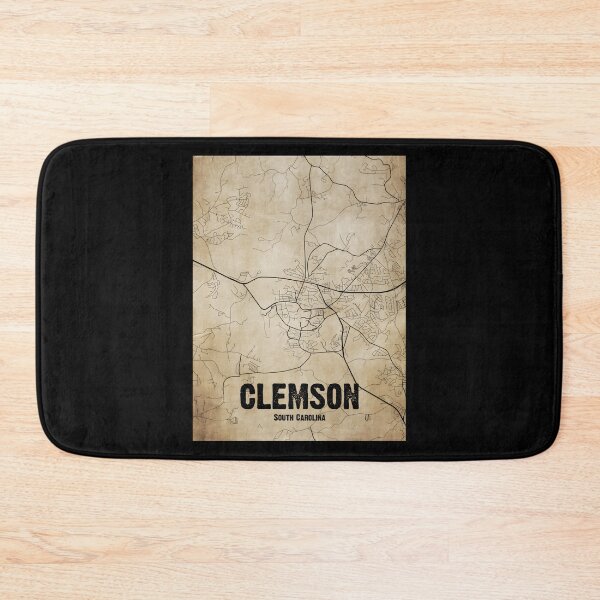Item preview, Vintage Clemson South Carolina Map  Vintage Map Of Clemson South Carolina  Clemson Map Classic T-S designed and sold by vodjapoodya.