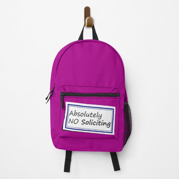 Item preview, No Soliciting Sticker No 3 designed and sold by Fun Funky Designs.