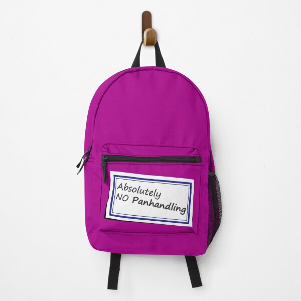 Item preview, No Panhandling Sticker No 3 designed and sold by Fun Funky Designs.