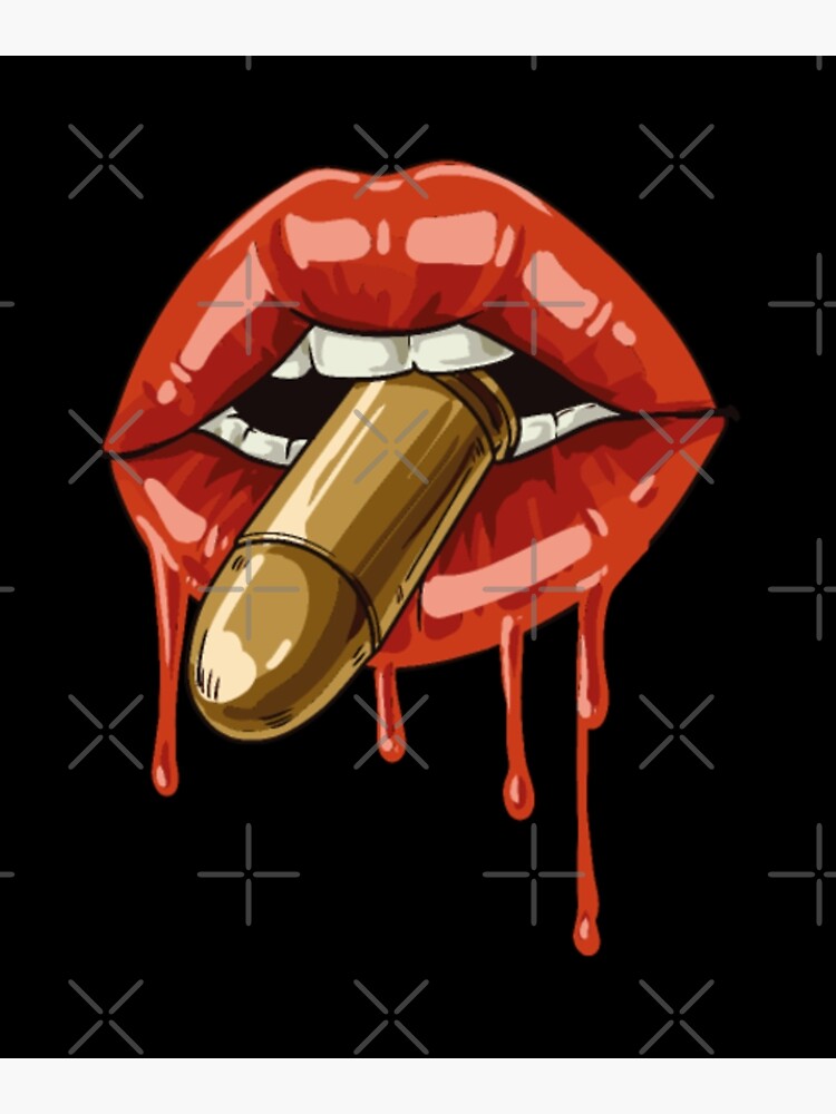 "1 Fashion Pop Art Drip Lipstick" Poster for Sale by Shybue Redbubble
