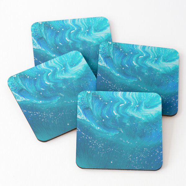 Item preview, "Glacial Dissolution" 1 - Painting: Rippling Waves Water Beach  designed and sold by daniellawrieart.