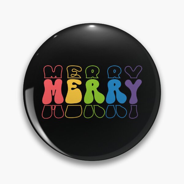 Item preview, Stacked Merry In Bright Rainbow Color designed and sold by BearAndCat.