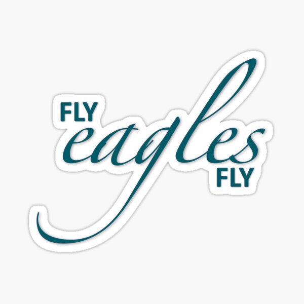 JJDezigns Fly Eagles Fly T-Shirt Sticker