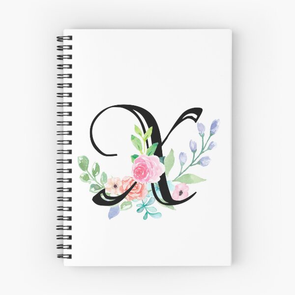 Item preview, Girly Watercolor Floral Initial - X designed and sold by Grafixmom.