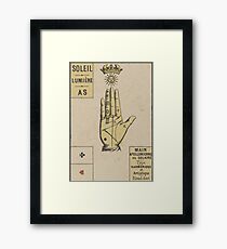French Tarot Card Sun Framed Print