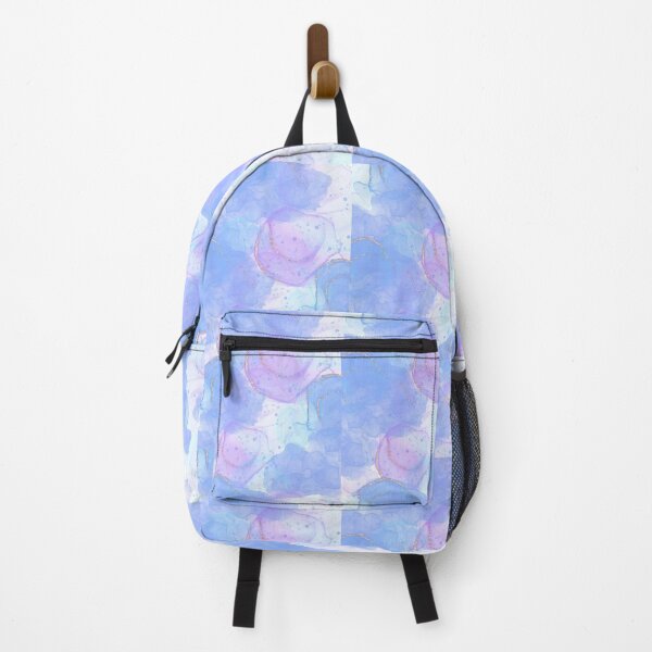 Purple Blue Watercolor Backpack