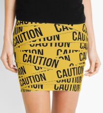 Caution Mini Skirt