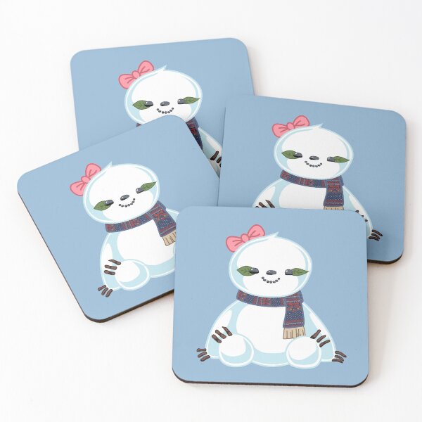 Item preview, Snow Sloth Sticker designed and sold by Slothgirl Art.
