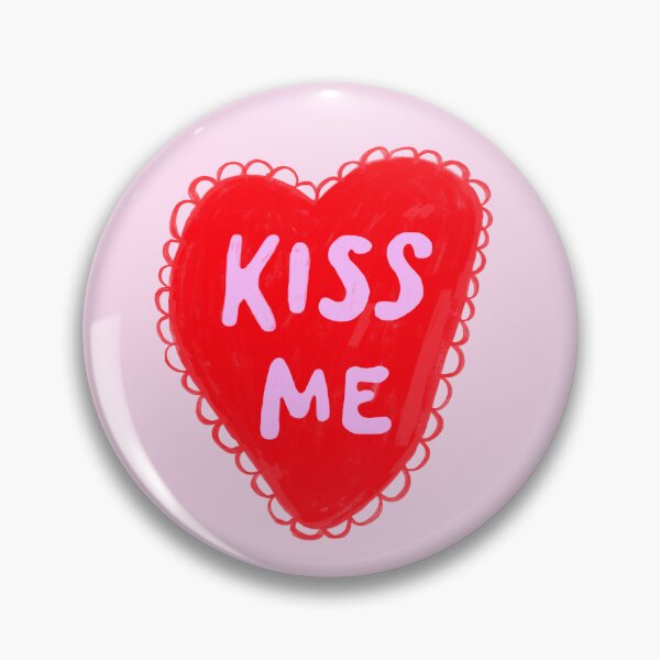 Item preview, Kiss Me Red Love Heart designed and sold by Cool-Bananas.