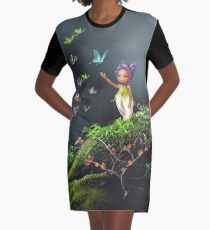 Butterfly Graphic T-Shirt Dress