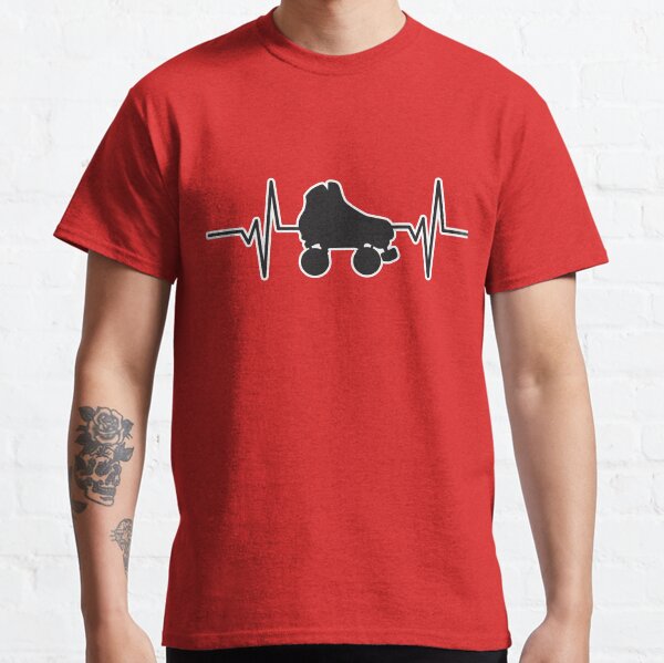Heartbeat / Pulse - Retro Roller Skate Classic T-Shirt