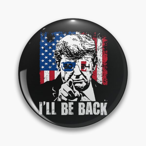 Item preview, I'll Be Back Trump 2024 Patriotic 4th Of July American Flag T Shirt designed and sold by Knight-Saverin.
