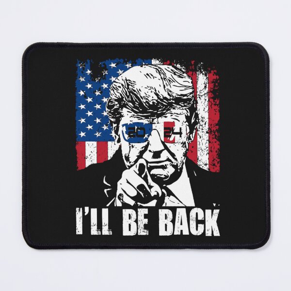 Item preview, I'll Be Back Trump 2024 Patriotic 4th Of July American Flag T Shirt designed and sold by Knight-Saverin.